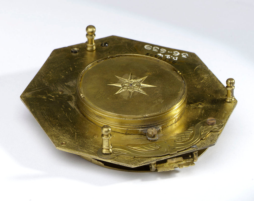 Detail of Augsburg dial, underside by Ludovicus Theodatus Muller