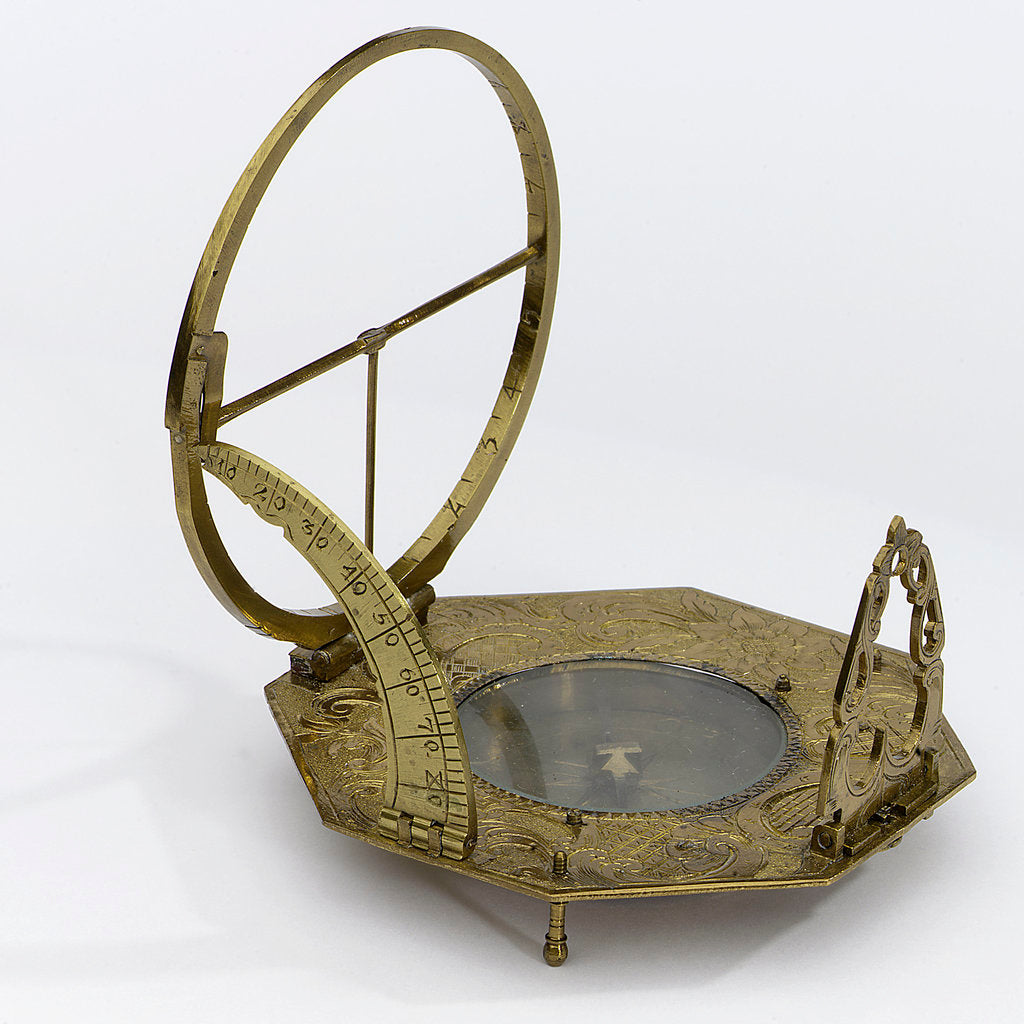 Detail of Augsburg dial by Andreas Vogler