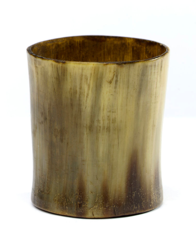 Detail of Horn beaker by unknown