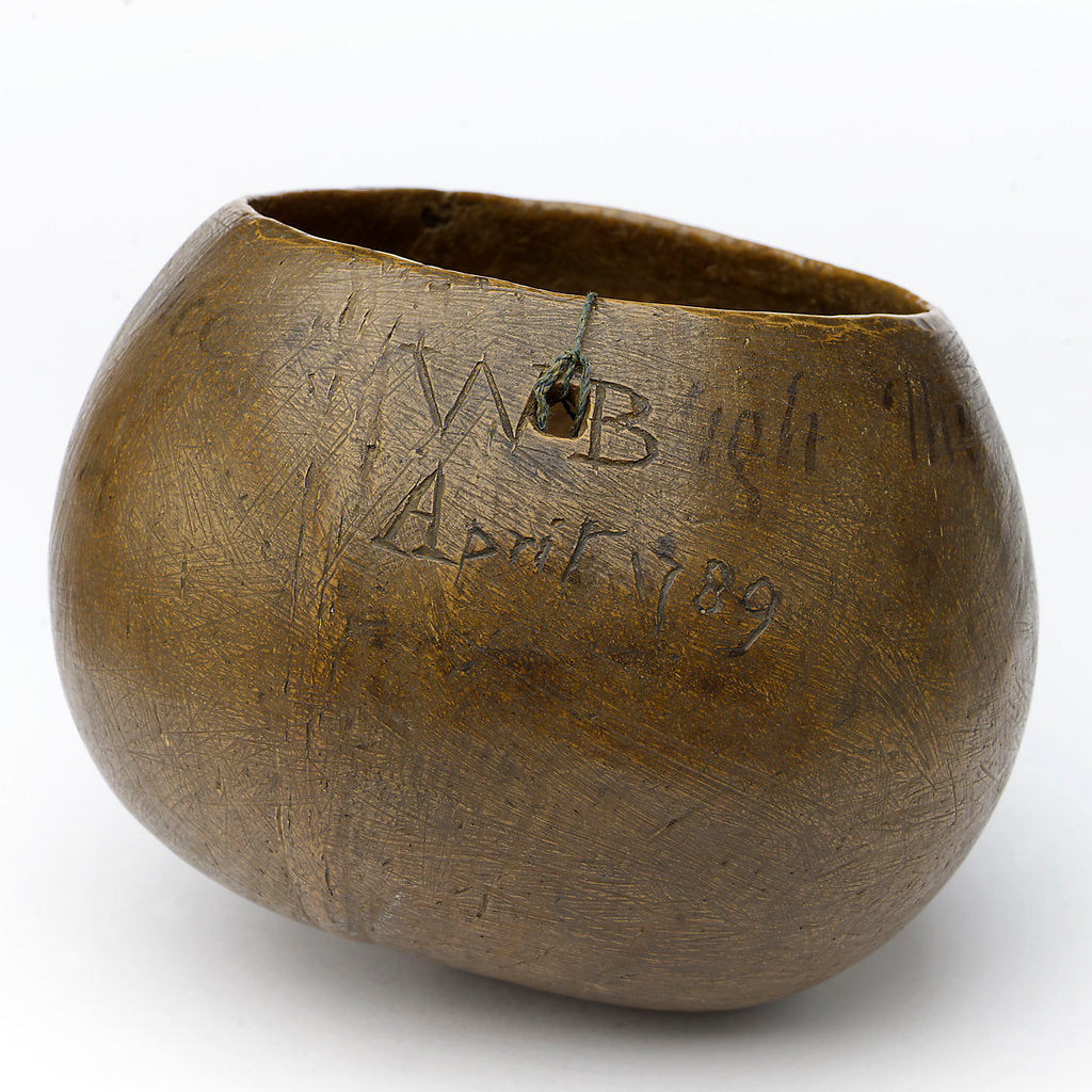Detail of Coconut bowl by William Bligh