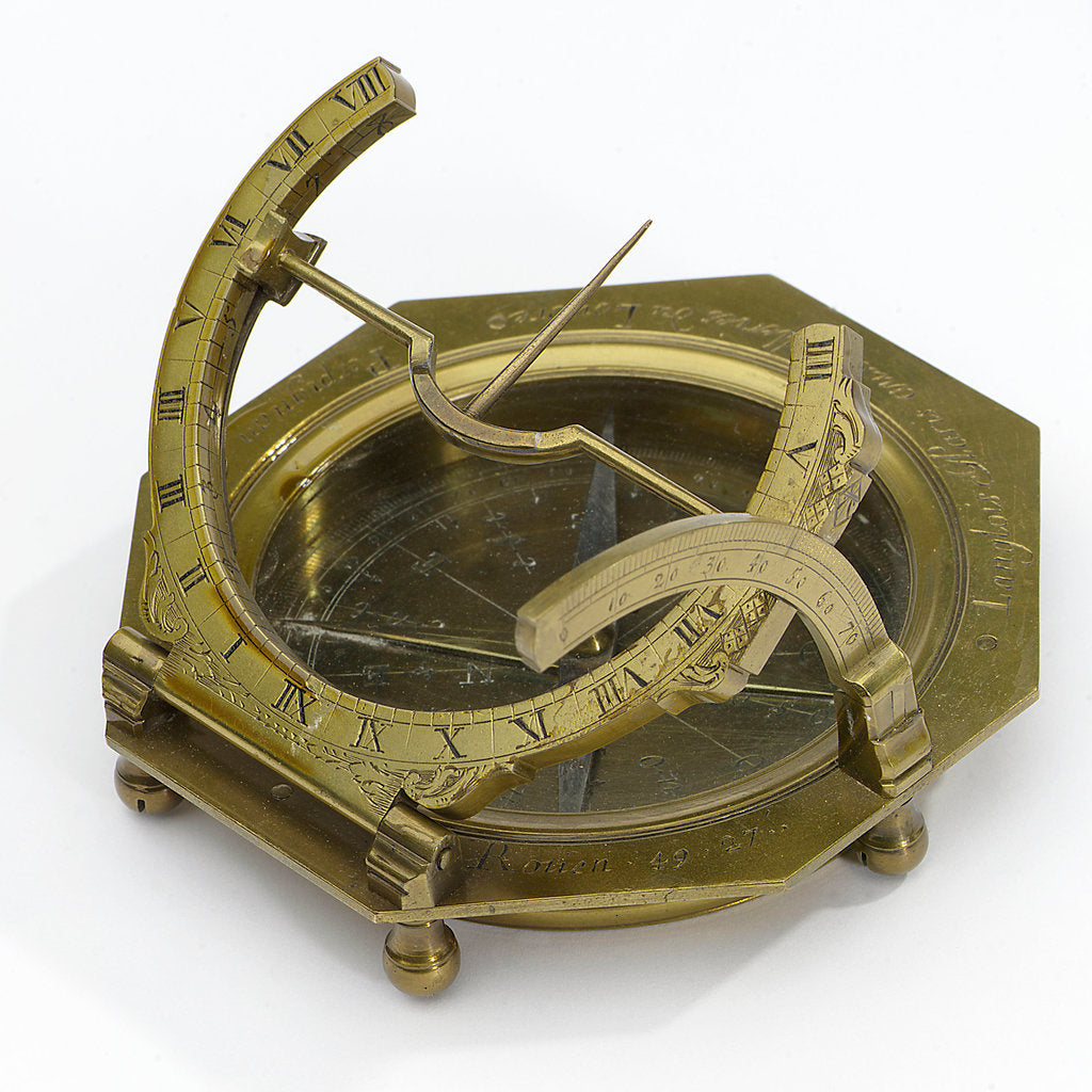 Detail of Augsburg dial for latitudes 0-75 north by Claude Langlois