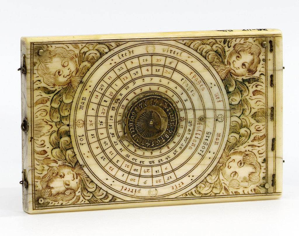 Detail of Diptych dial, leaf IIb by Thomas Ducher