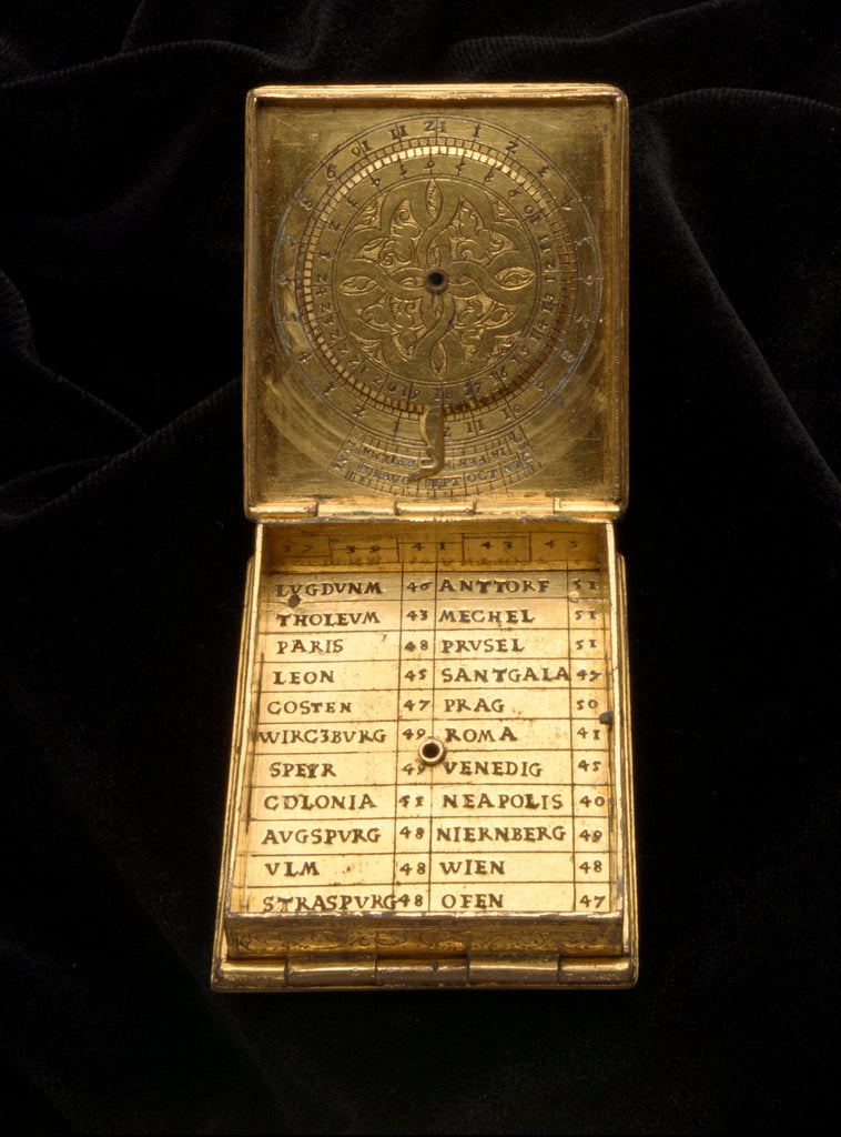 Detail of Astronomical compendium for latitudes 37˚-53˚ north by Ulrich Klieber
