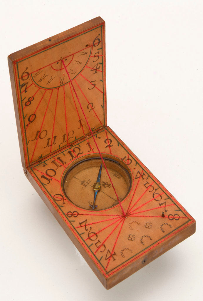 Detail of Diptych dial, leaves Ib and IIa by unknown
