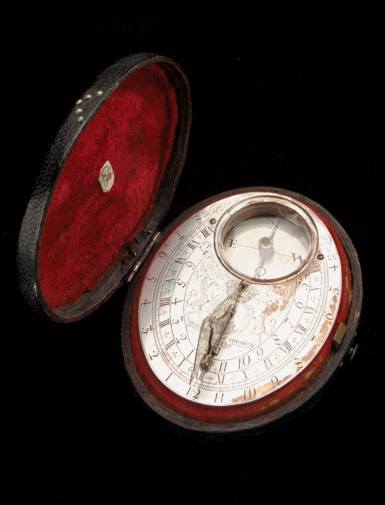 Detail of Butterfield dial, with case by John Rowley