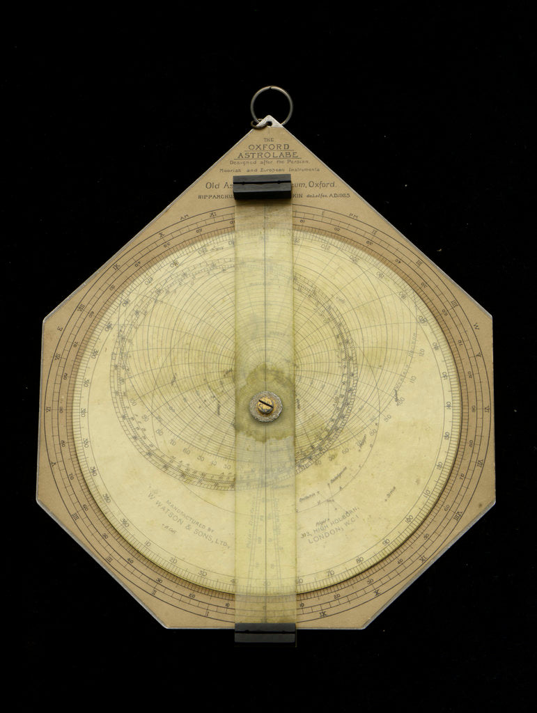 Detail of Oxford astrolabe by W. Watson & Sons