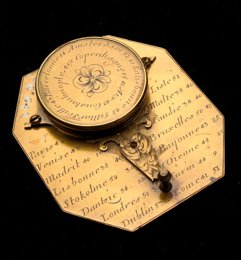 Detail of Butterfield dial, reverse by Macquart