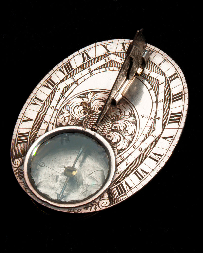 Detail of Butterfield dial for latitudes 35-45 north by Cremstorff