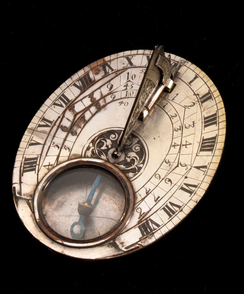 Detail of Butterfield dial for latitudes 40-57 North by Cremstorff
