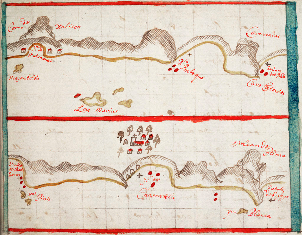 Detail of Cabo Corrientes, Mexico by Basil Ringrose