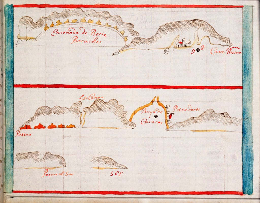Detail of Punta Borrachos, Cabo Pasado and Bahia de Caraquez by Basil Ringrose
