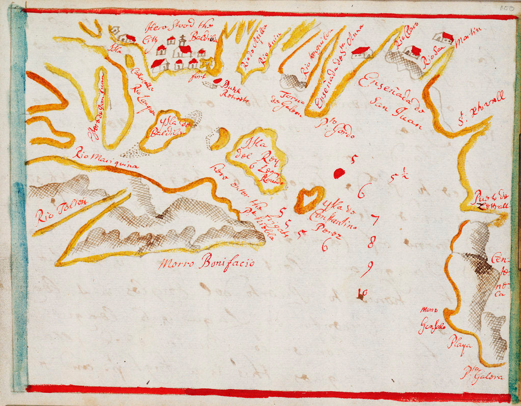 Detail of Valdivia by Basil Ringrose