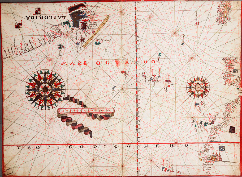Detail of North Atlantic by Joan Martines