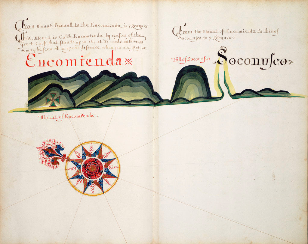Detail of Encomienda and Soconusco by William Hack