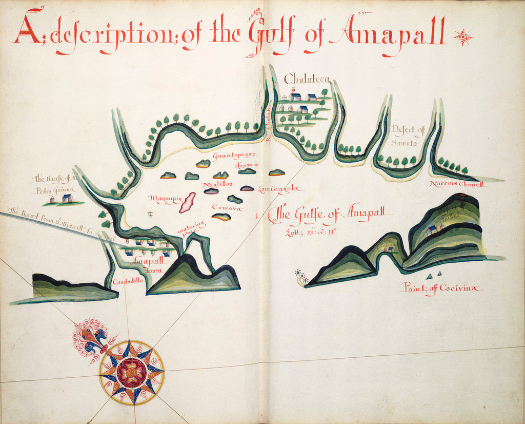 Detail of A description of the Gulf of Ampall by William Hack