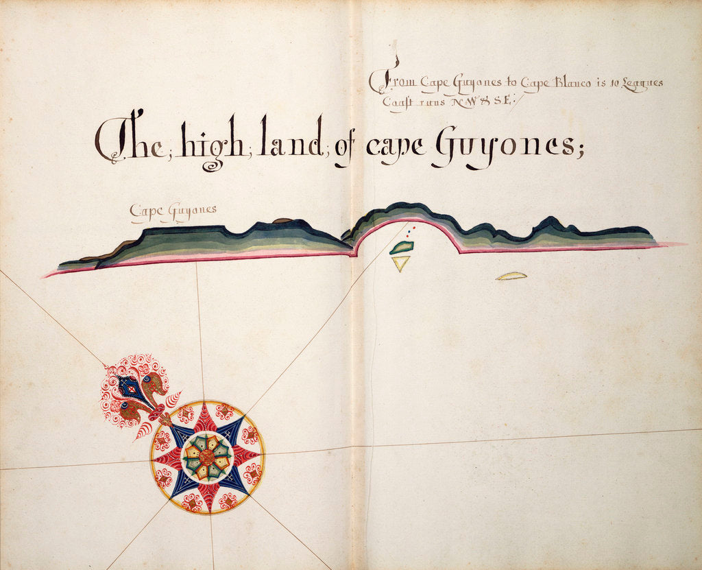 Detail of The High Land of Cape Guyones by William Hack