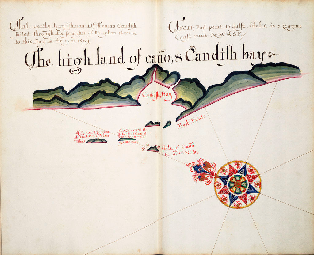 Detail of The High Land of Cano & Candish Bay by William Hack
