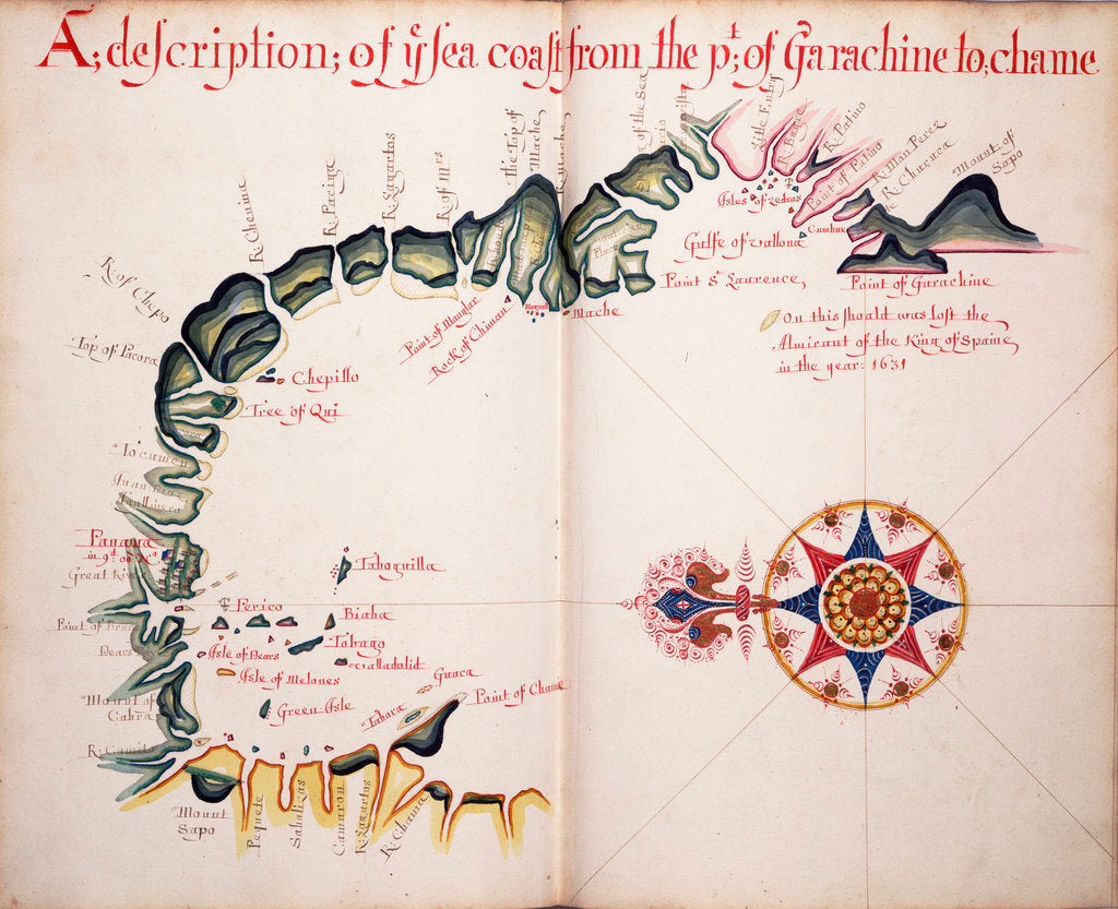 Detail of A description of the Sea Coast from Garachine to Chame by William Hack