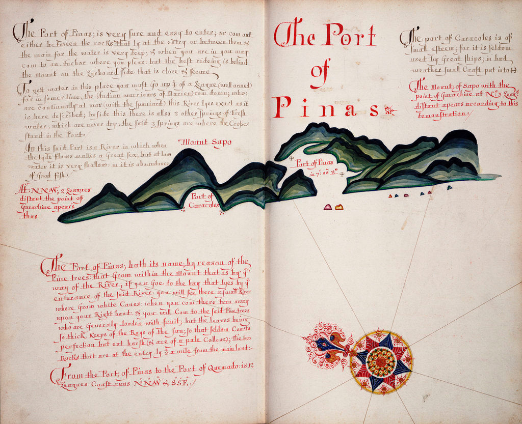 Detail of The Port of Pinas by William Hack