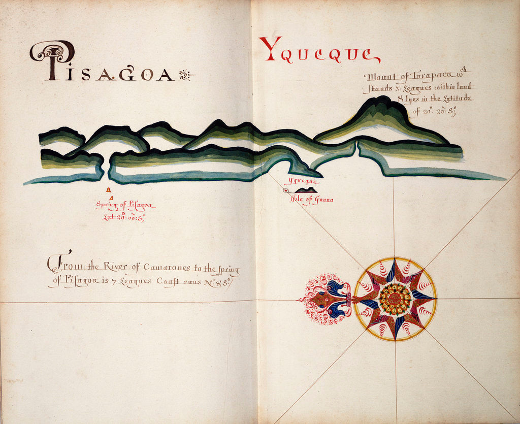 Detail of Pisagoa and Yqueque, Chile by William Hack