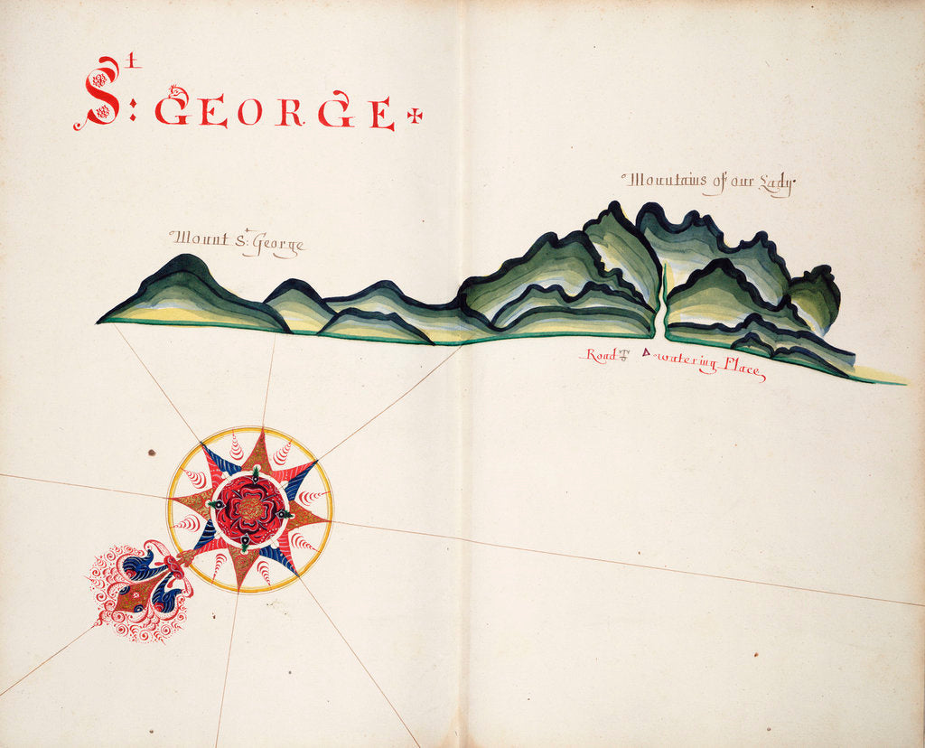 Detail of St George, South American Pacific coast by William Hack