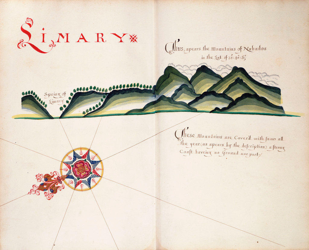 Detail of Limary, South American Pacific coast by William Hack