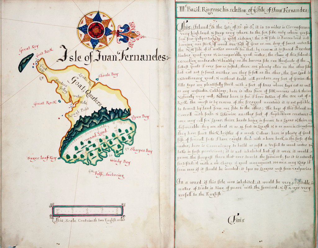 Detail of Isle of Juan Fernandes by William Hack