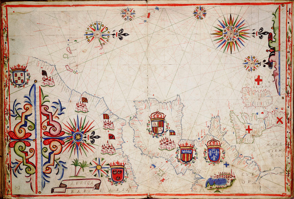 Detail of Chart of north-east Atlantic, from British Isles to Cape Verde by unknown