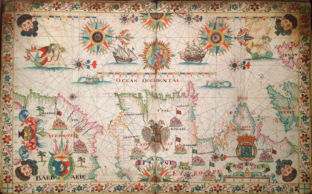 Detail of Chart of the north-east Atlantic, from Ireland to Cape Verde by unknown