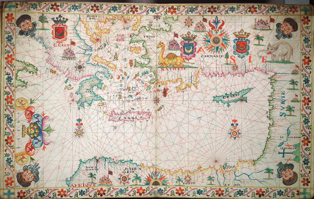 Detail of Chart of the eastern Mediterrean by unknown