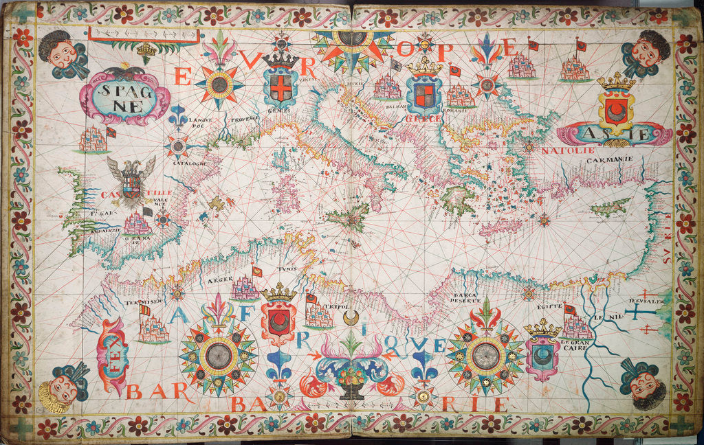 Detail of Chart of the Mediterrean, Black and Caspian Seas by unknown