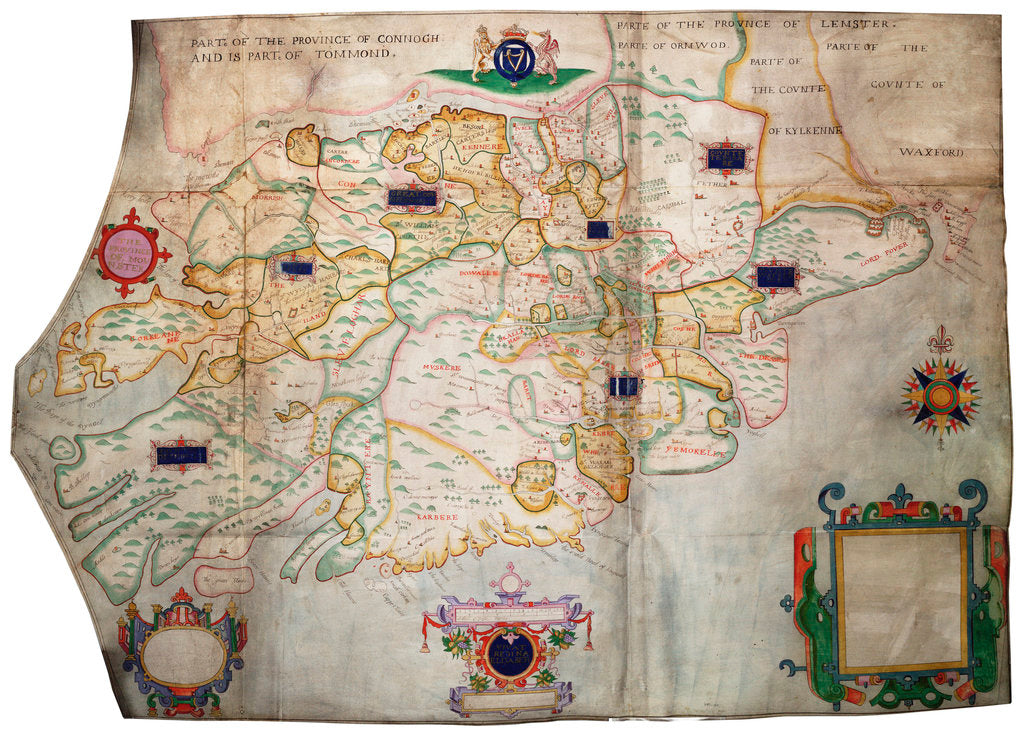 Detail of Province of Munster, Ireland by Francis Jobson