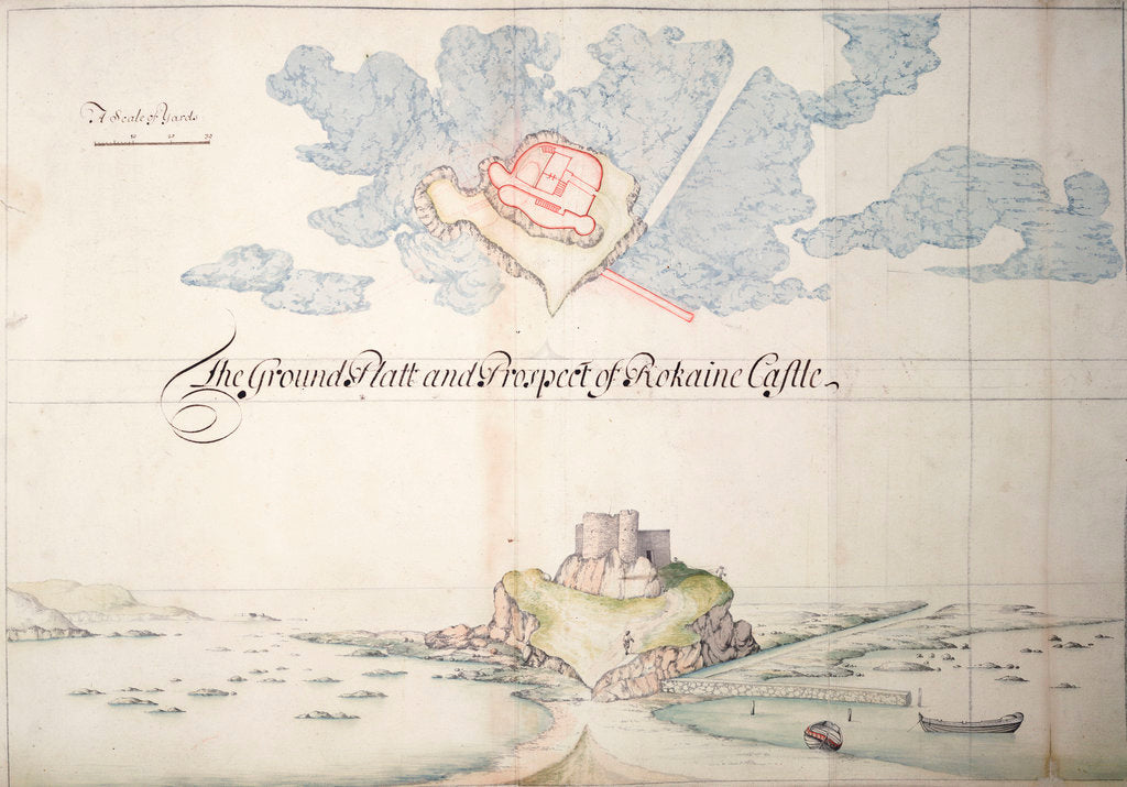 Detail of Rokaine Castle by Thomas Phillips