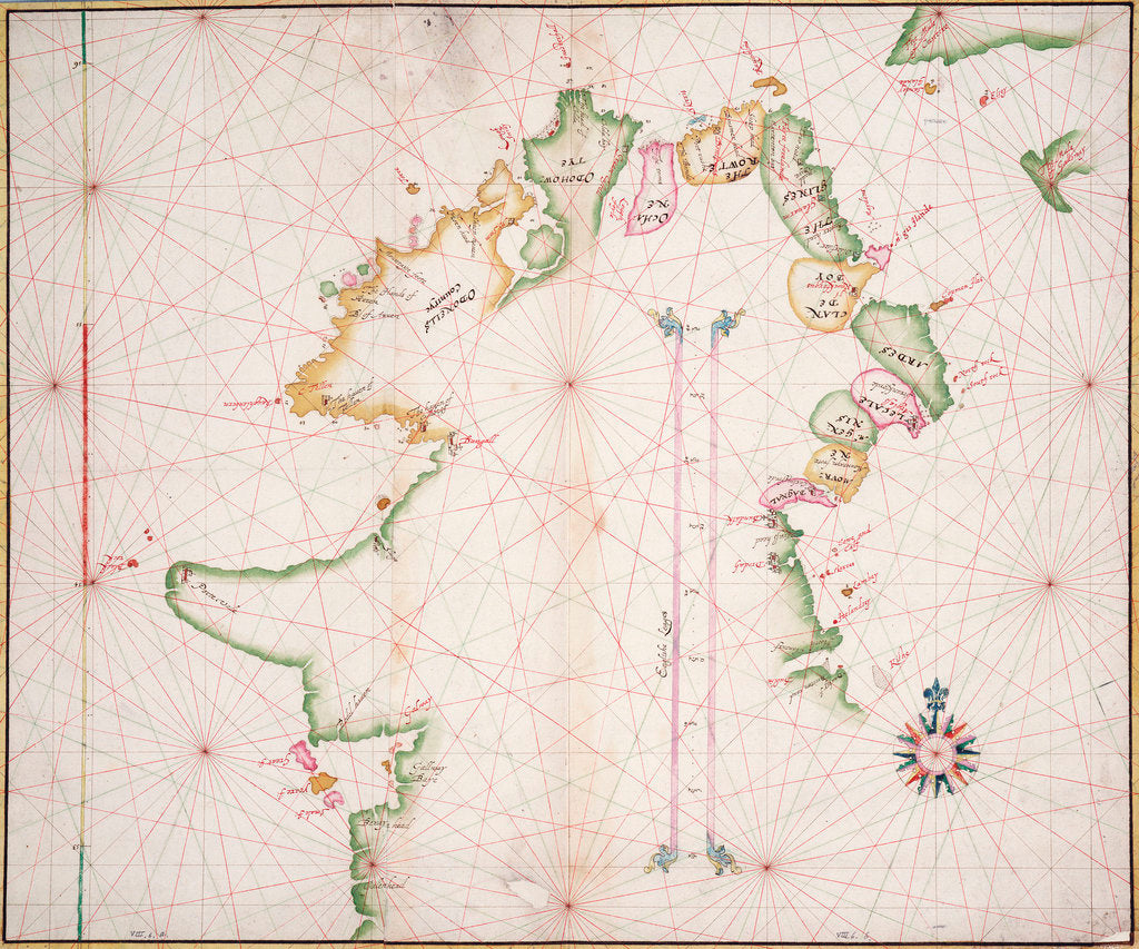 Detail of Sea chart of the north coast of Ireland by unknown
