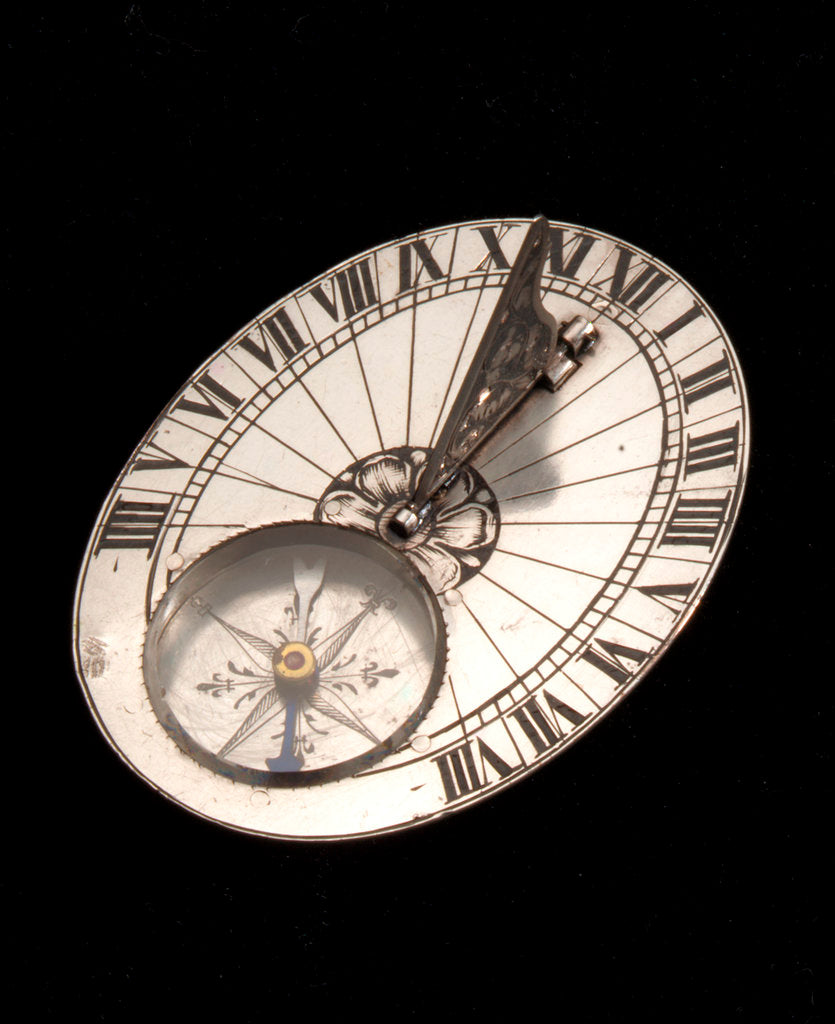 Detail of Portable horizontal dial for latitude 48˚ north. by Claude Bonnevie
