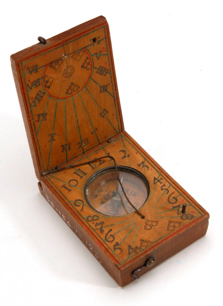 Detail of Diptych dial, leaves Ib and IIa by Leonhard Andreas Karner