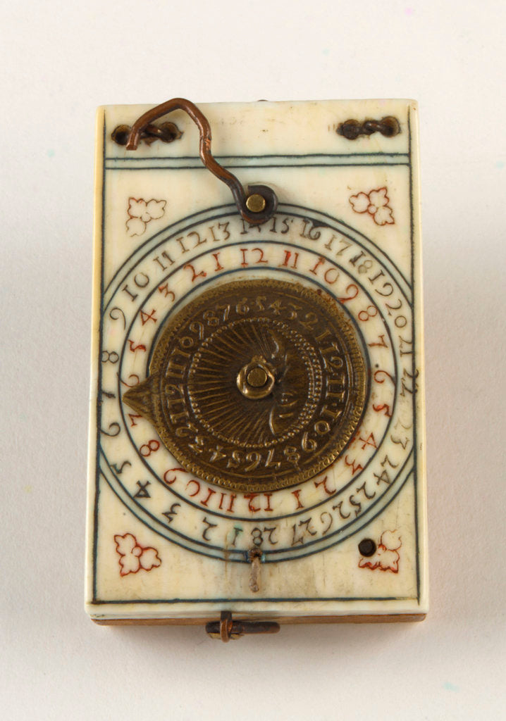 Detail of Diptych dial, leaf Ia by unknown