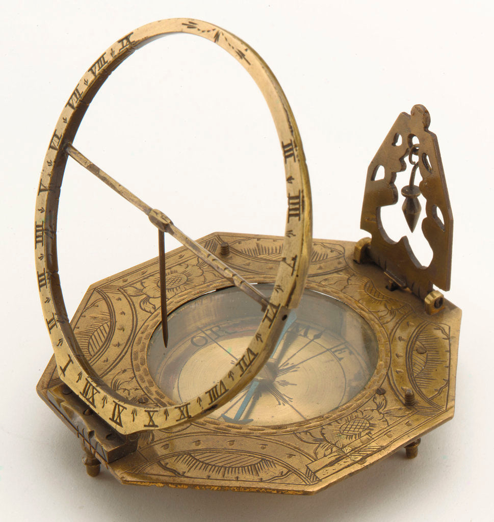 Detail of Augsburg dial by Andreas Vogler