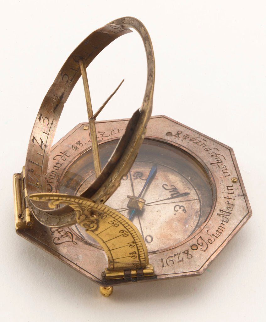 Detail of Augsburg dial by Johann Martin