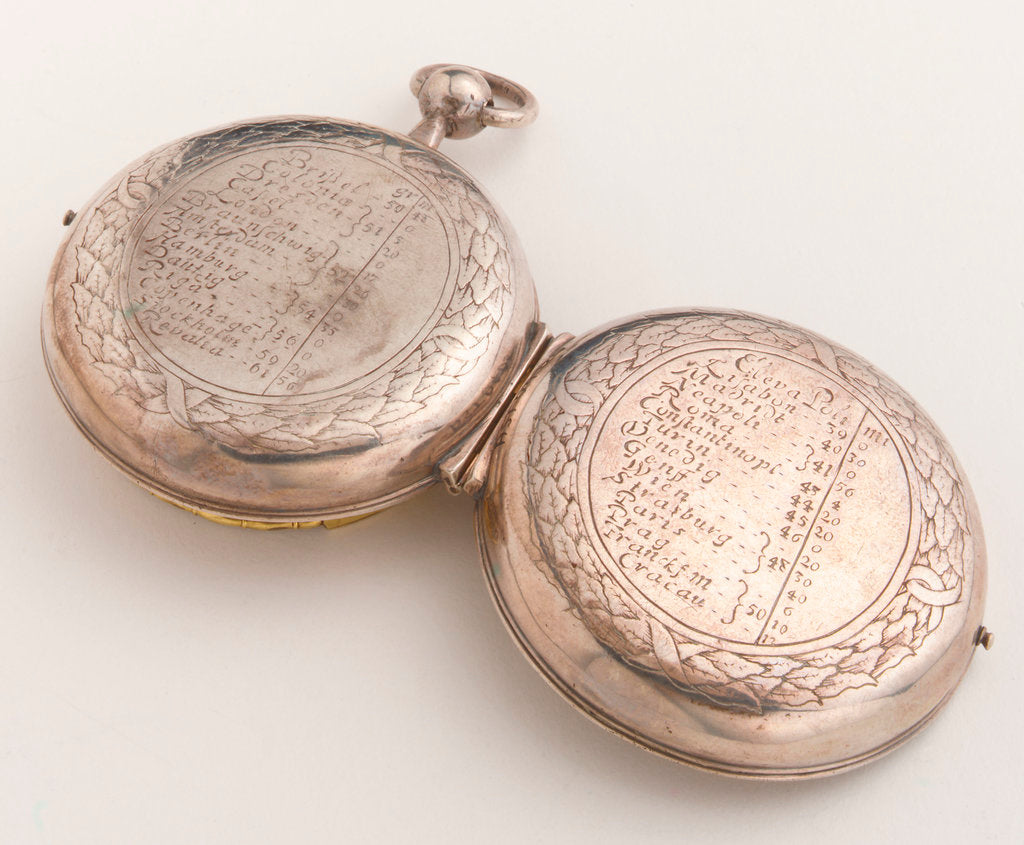 Detail of Equinoctial dial, outside of case by Wolfgang Hager