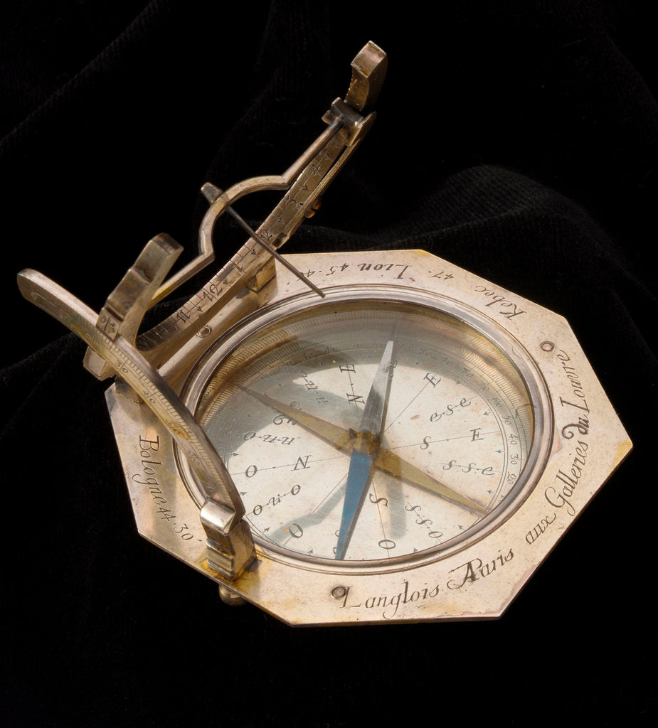 Detail of Augsburg dial for latitudes 0-75 North by Claude Langlois