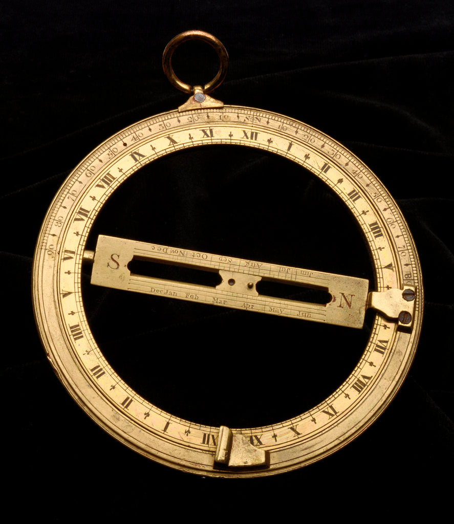 Detail of Universal equinoctial ring dial by unknown