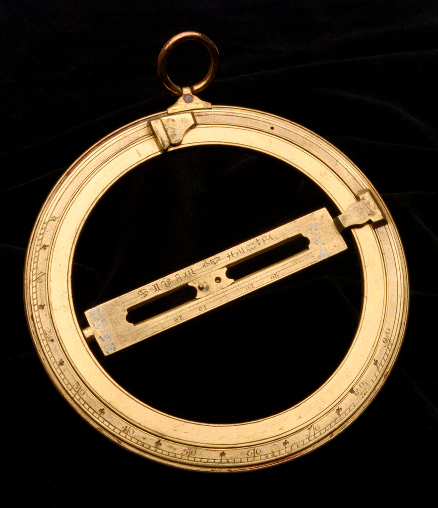 Detail of Universal equinoctial ring dial by unknown