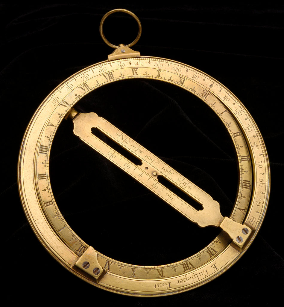 Detail of Universal equinoctial ring dial by Edmund Culpeper