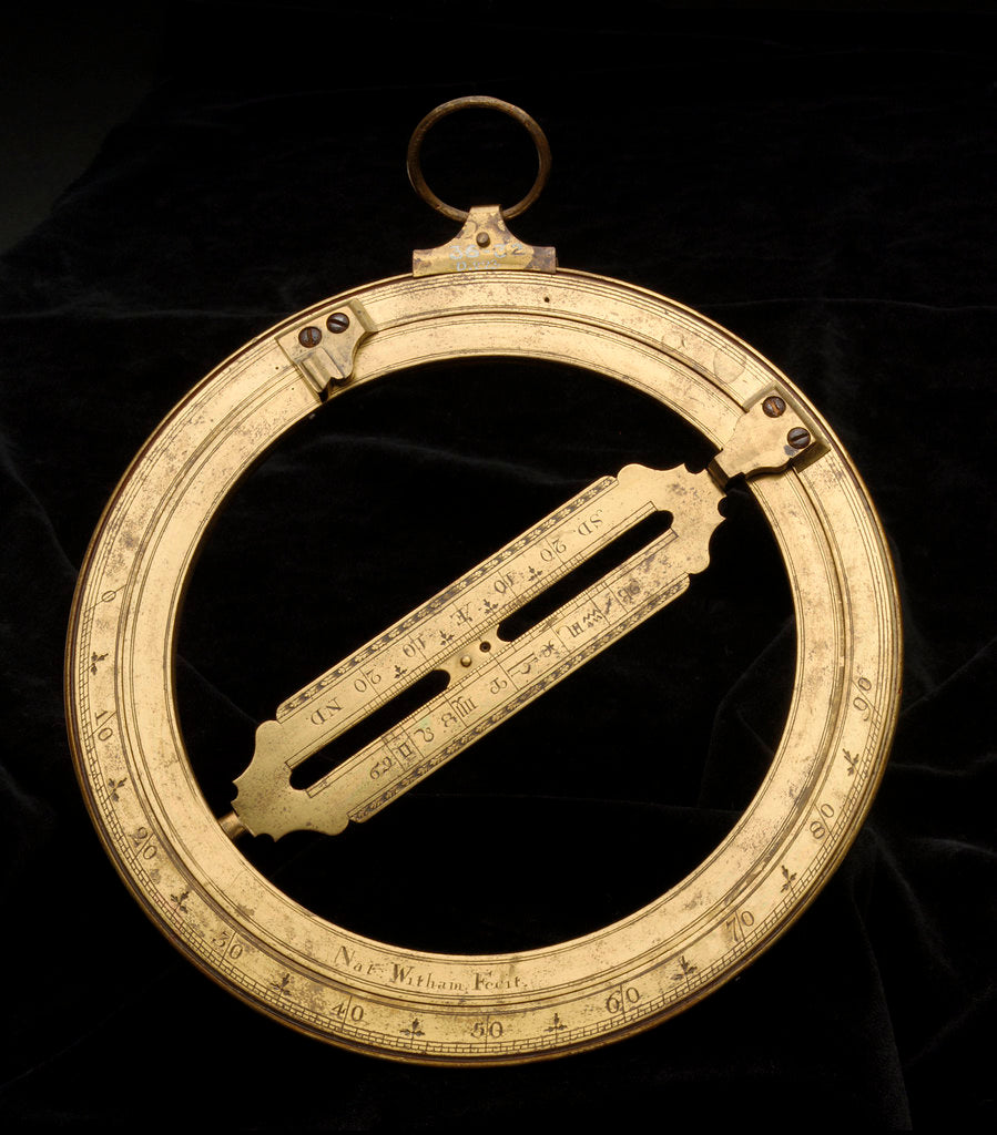 Detail of Universal equinoctial ring dial by Nathaniel Witham