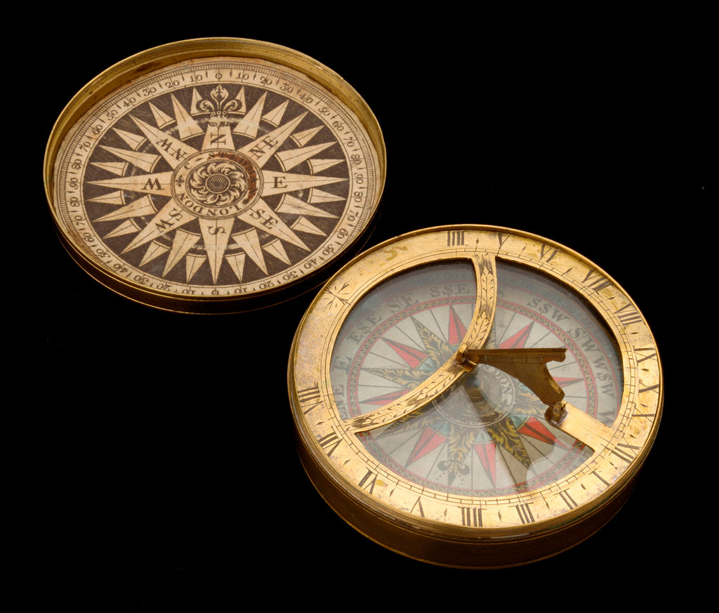 Detail of Compass dial, with lid by C. Stedman