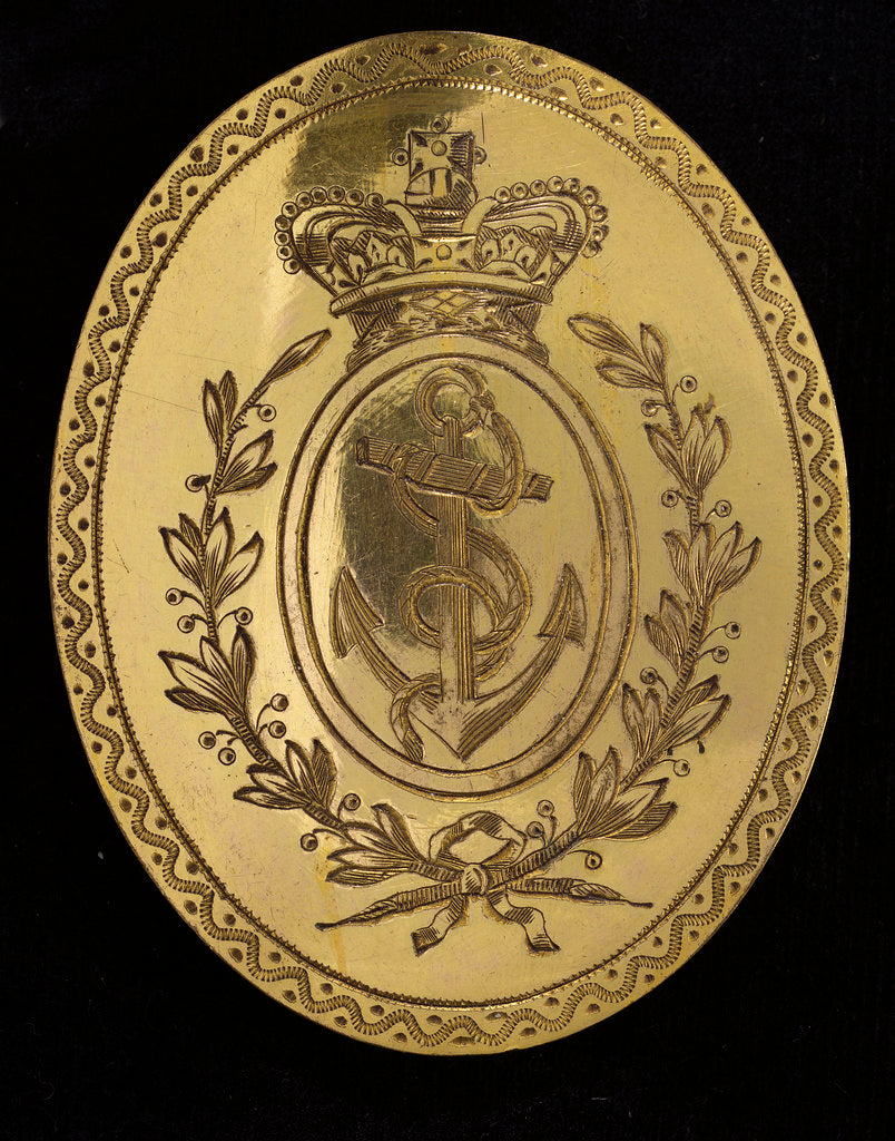 Detail of Royal Naval uniform by Frances Thurkle