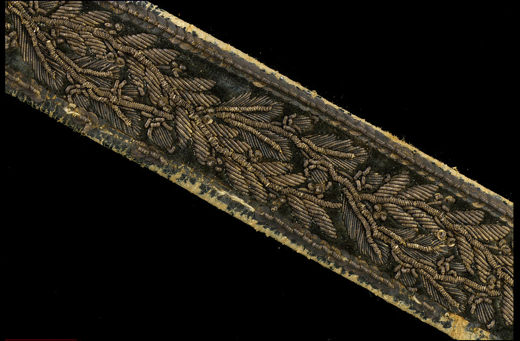 Detail of Royal Naval uniform by unknown