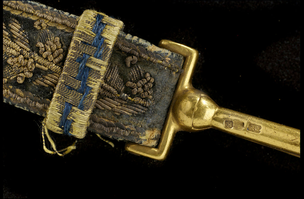 Detail of Royal Naval uniform by unknown