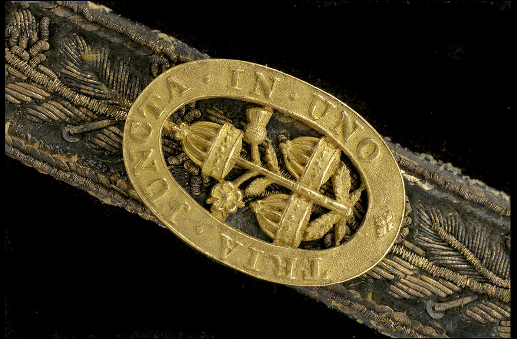 Detail of Royal Naval uniform by unknown